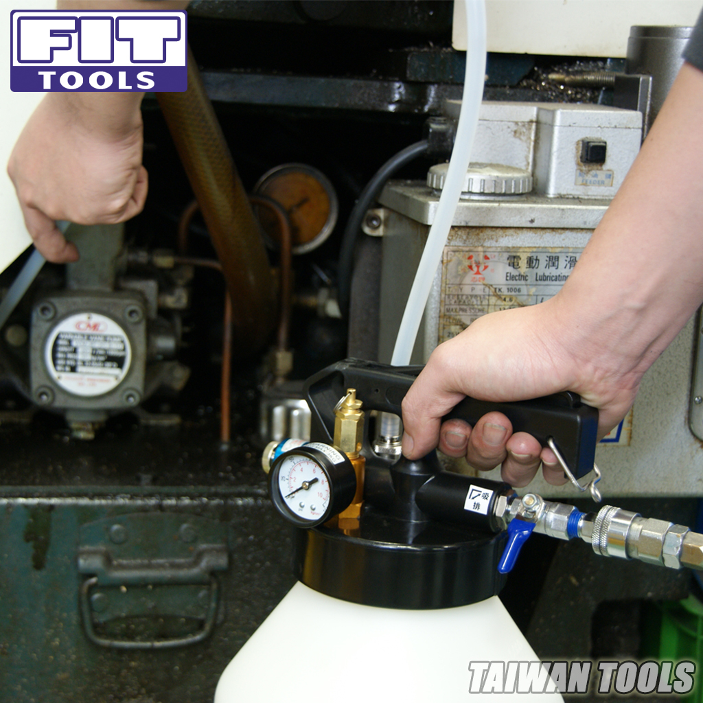 Fit Tools 10l Two Way Pneumatic Engine Gear Atf Oil Extractor With 5 Pcs Hose Set