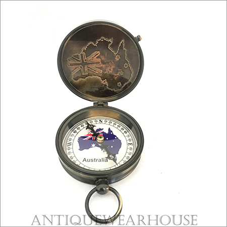 Prismatic Brass Compass