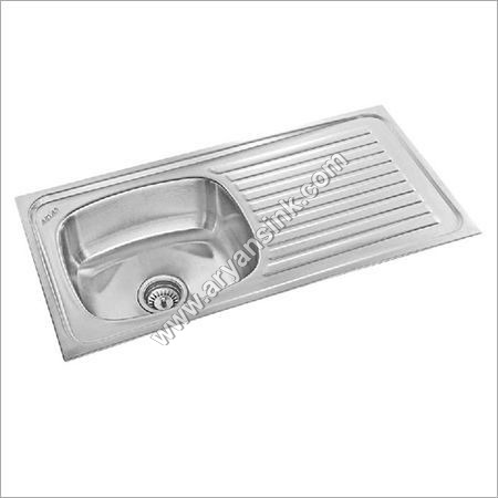 ड्रेन बोर्ड सिंक के साथ सिंगल बाउल