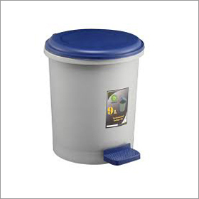 Blue And White Table Dustbin