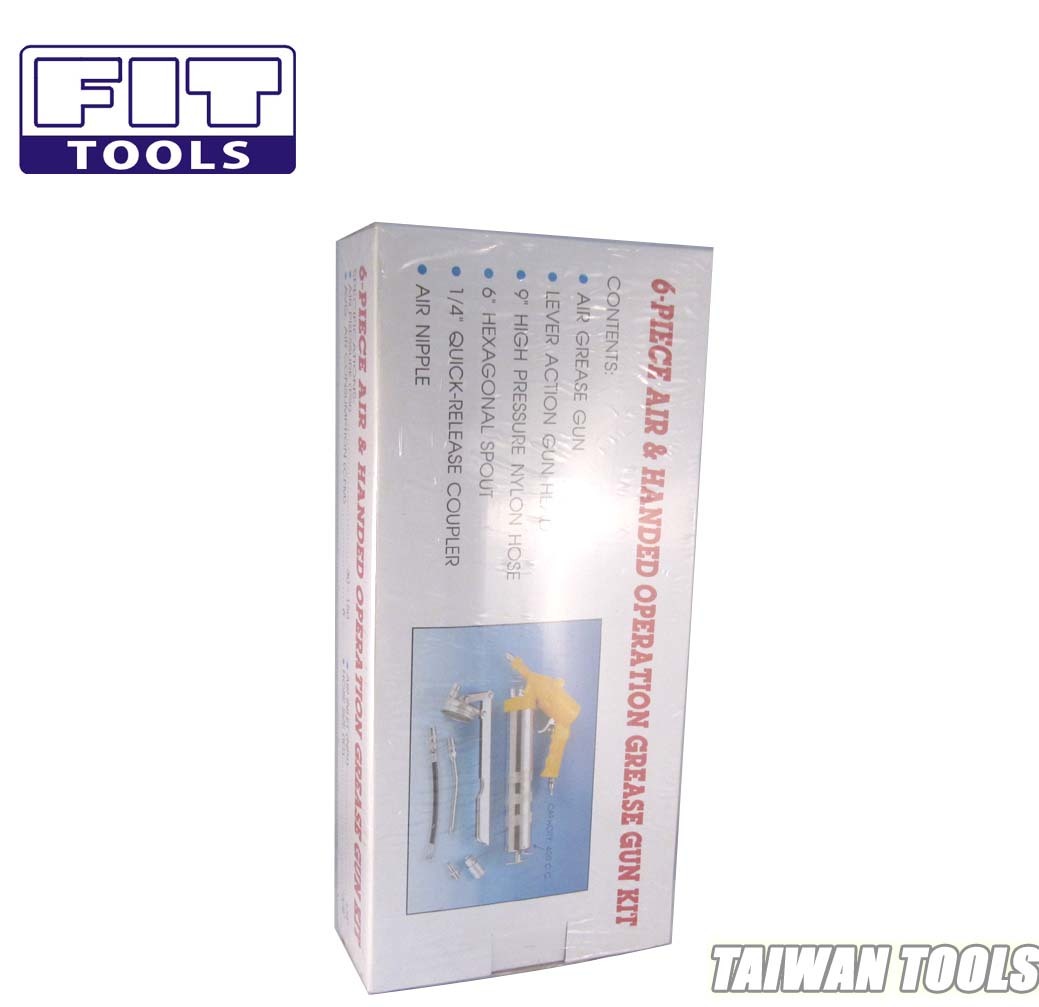 Fit Tools Air And Hand Professional Grease Lube Gun Tool Kit