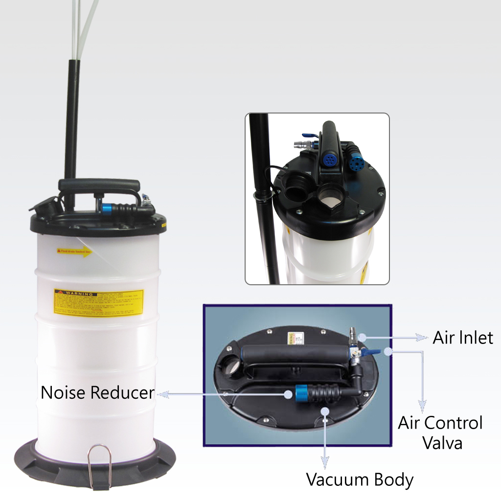 Fit Tools 9.5l Pneumatic And Manual Operation Oil Or Fluid Extractor