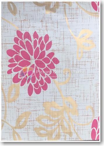 Pvc Printed Sheets - 0.5 Mm Thickness, 1.22 M Width, 50 M Length, Glossy Pink Finish | Lightweight 1.5 Kg/ma
