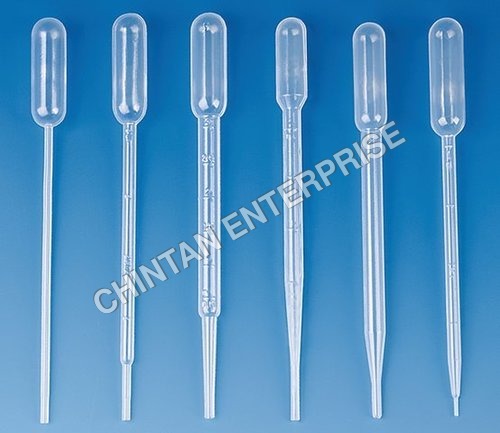 Pipette - PE-LD Material, 600 mm Length, White Color | Graduations of 1 mL, 500-Pack with Excellent Drop Reproducibility