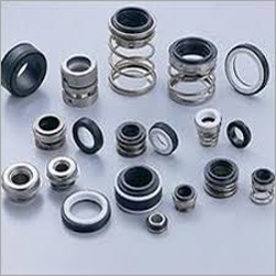 Mechanical Seal - Stainless Steel & Rubber, Round Shape | Workshop Use, Silver & Black Color