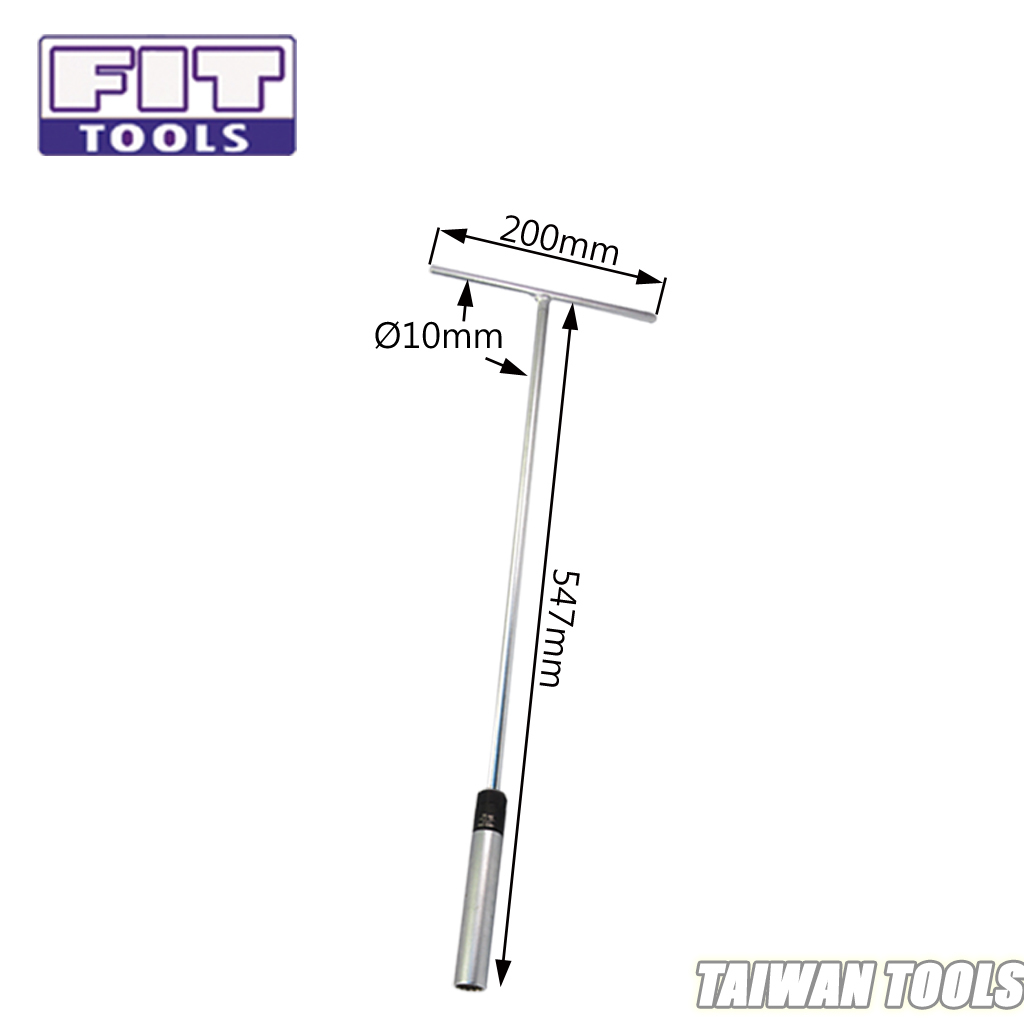 Fit Tools 14mm Dr. Right Force Fasten Spark Plug Torque Limited Socket W/ T Handle