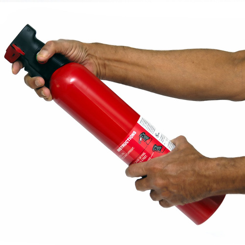 Aerosol Fire Extinguisher - Mild Steel Red, 1 Year Warranty | Rapid Fire Suppression, User-Friendly Design, High Efficiency