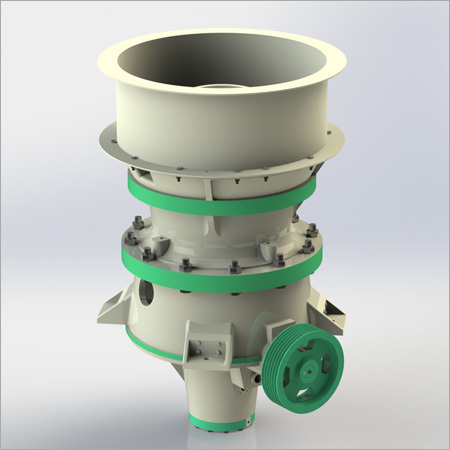 Cone Crusher - Casting Design, 100 Hp Motor Power, Max Feeding Size 200 Mm, Capacity 100-300(t/h) | Automatic Grade, 2-year Warranty, Non-portable