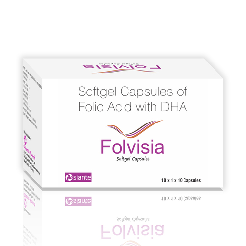 Docosahexaenoic Acid 200Mg Folic Acid 5Mg Capsules Triangular Capsules Dry Place