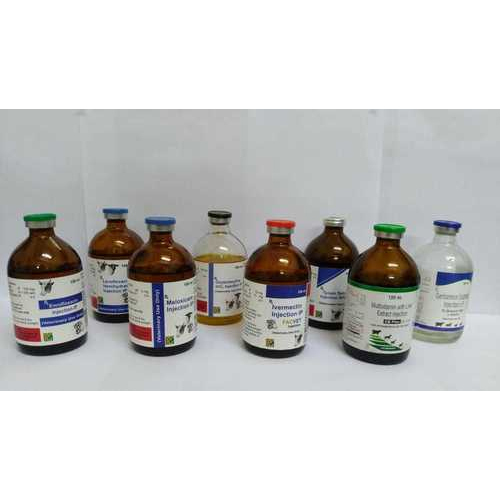 Veterinary Injection - Liquid Formulation for Cattle, Dogs, Goats, Horses, Sheep | Antibiotic Medicine, 500 Pieces, Recommended Dosage Guidelines