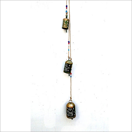 Golden Green Iron Hanging Bell