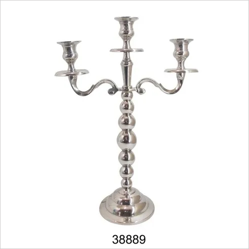 Plating 3 Arm Candle Holder