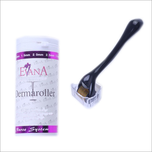 Titanium Alloy Dermaroller - Slim Elegant Design | Black & White Color, Easy & Safe for All Skin Types, Portable & Effective for Wrinkle Removal and Acne Treatment