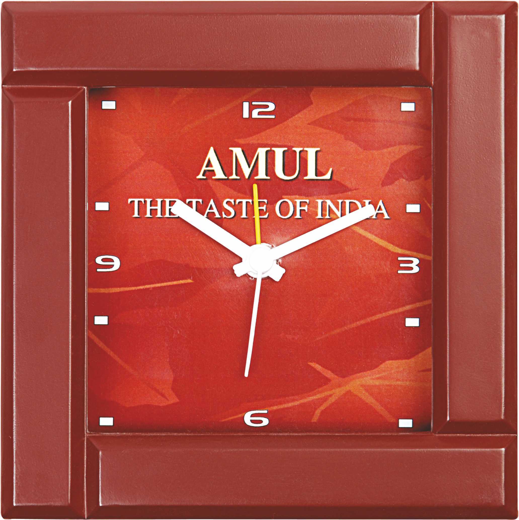 Alarm Clock - Plastic, 5 Inch Diameter, Square Shape | Analog Type For Home, Office, And Institute Use