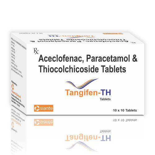 Aceclofenac 100mg Par 325mg Thiocolchicoside 4 Mg Tablets General Medicines