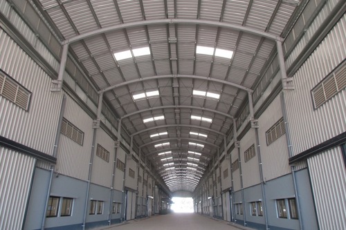 स्टील गारमेंट फैक्ट्री शेड