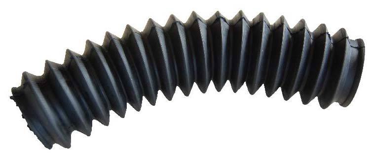 Rubber Expansion Bellows - Heavy Duty, 5-10v Weight | Industrial Usage, Black Color, Round Head Code