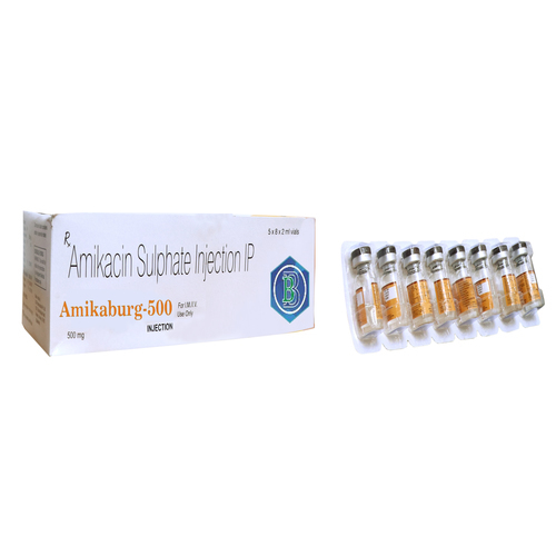 Amikacin Injection - 500mg Liquid Dosage | Antibiotic Medicine for Serious Bacterial Infections, Recommended by Doctor