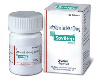 Sovihep Tablets - Sofosbuvir 400 mg, Pack of 28 White Tablets | Prescription Drug by Zydus Heptiza