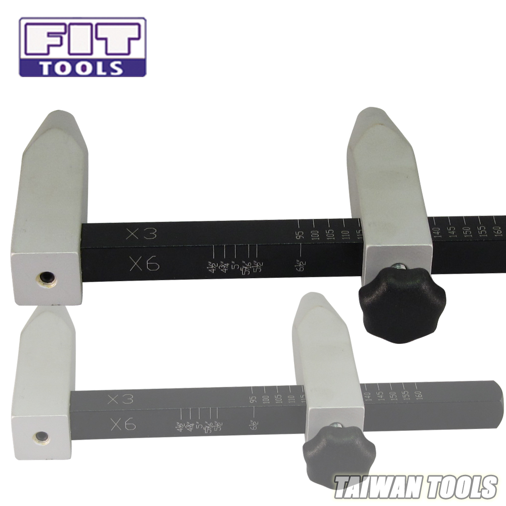 Fit Tools Bolt Circle Wheel Lug Pattern Gauge With Slide Rule
