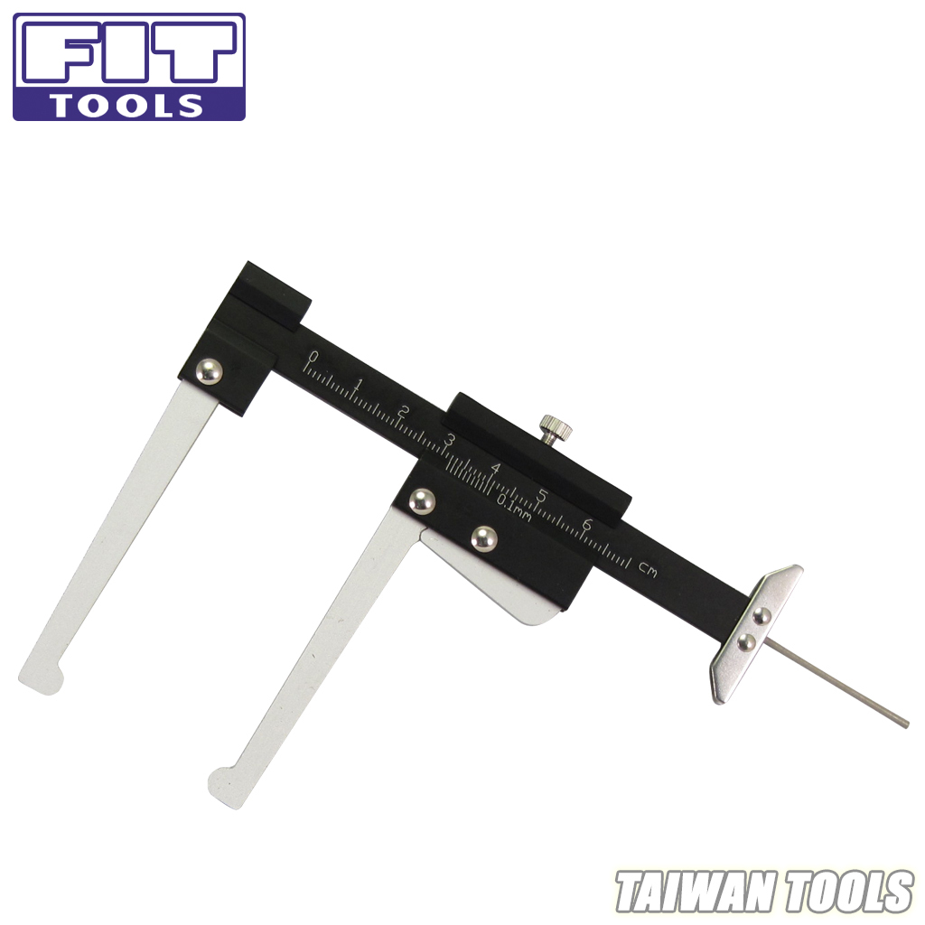 Fit Tools Auto Brake Disc Depth Gauge And Tire Tread Depth Measuring Caliper