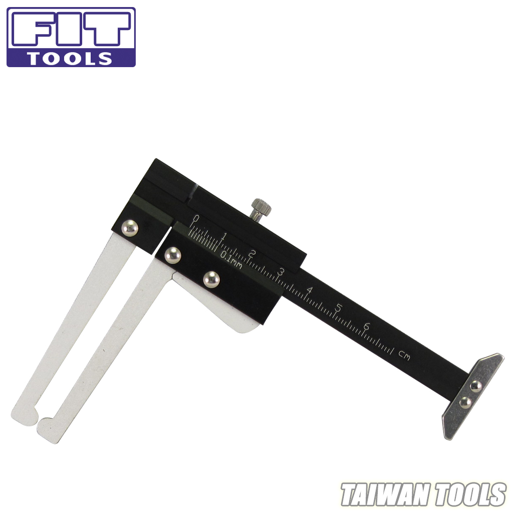 Fit Tools Auto Brake Disc Depth Gauge And Tire Tread Depth Measuring Caliper