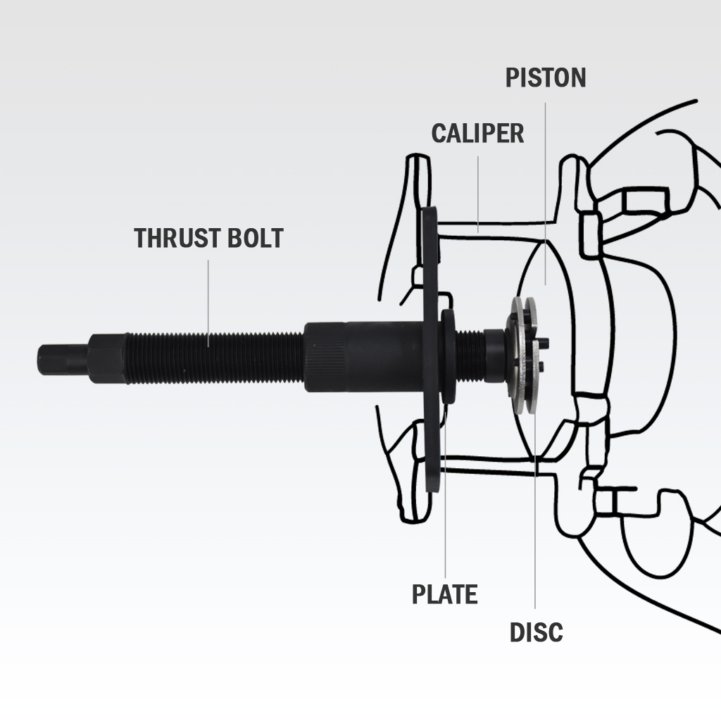 Fit Tools Universal Auto Adjustable Disc Brake Caliper Piston Rewind Wind Back Remover