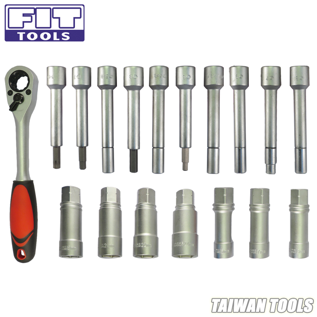 Fit Tools 1/2" Dr. Shock Absorber Remover / Installer 18 Pcs Tool Kit