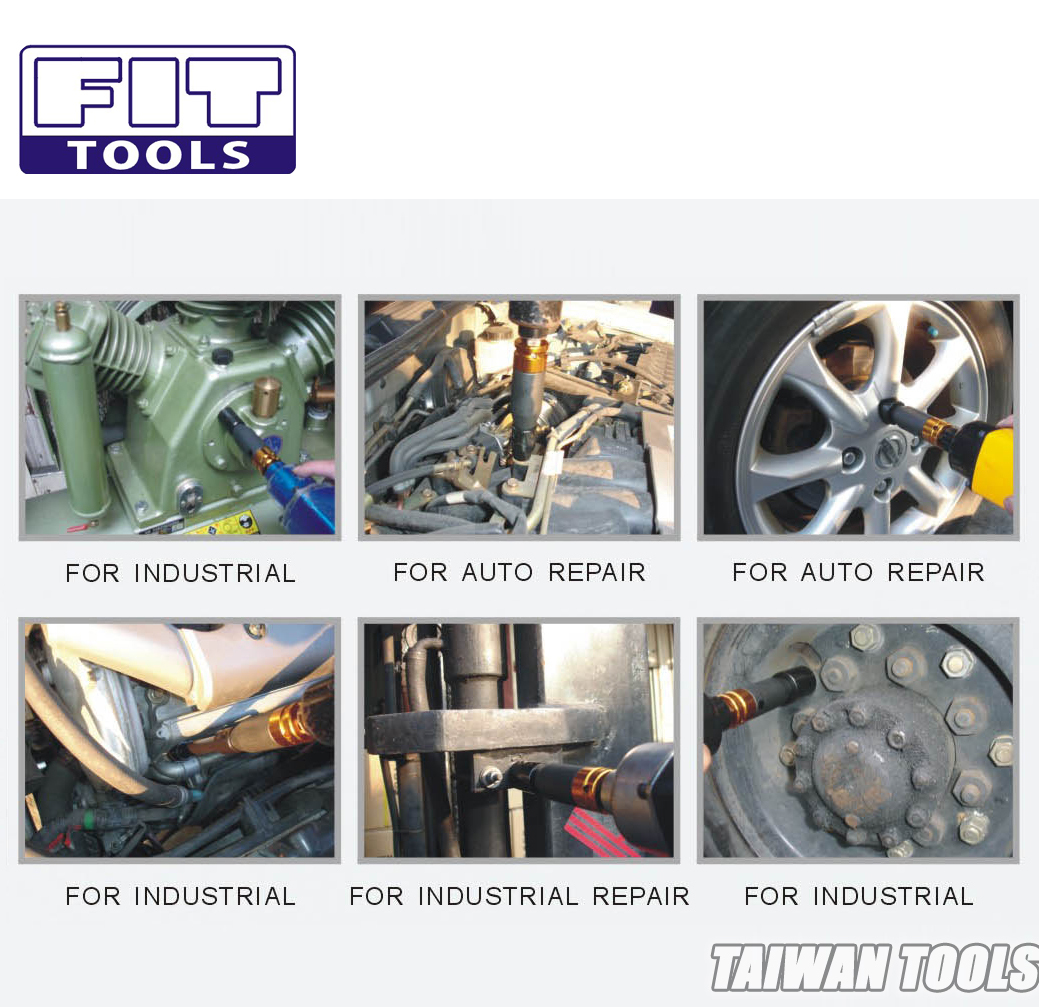 Fit Tools 3 Pcs 150mm Thin Wall Safety Torque Limited Impact Socket