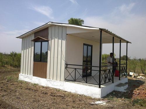 White Colour Coated Roofing House