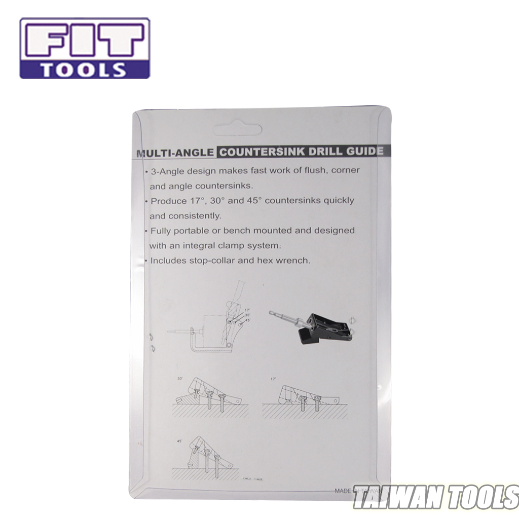 Portable 3 Angle Countersink Drill Guide Tool