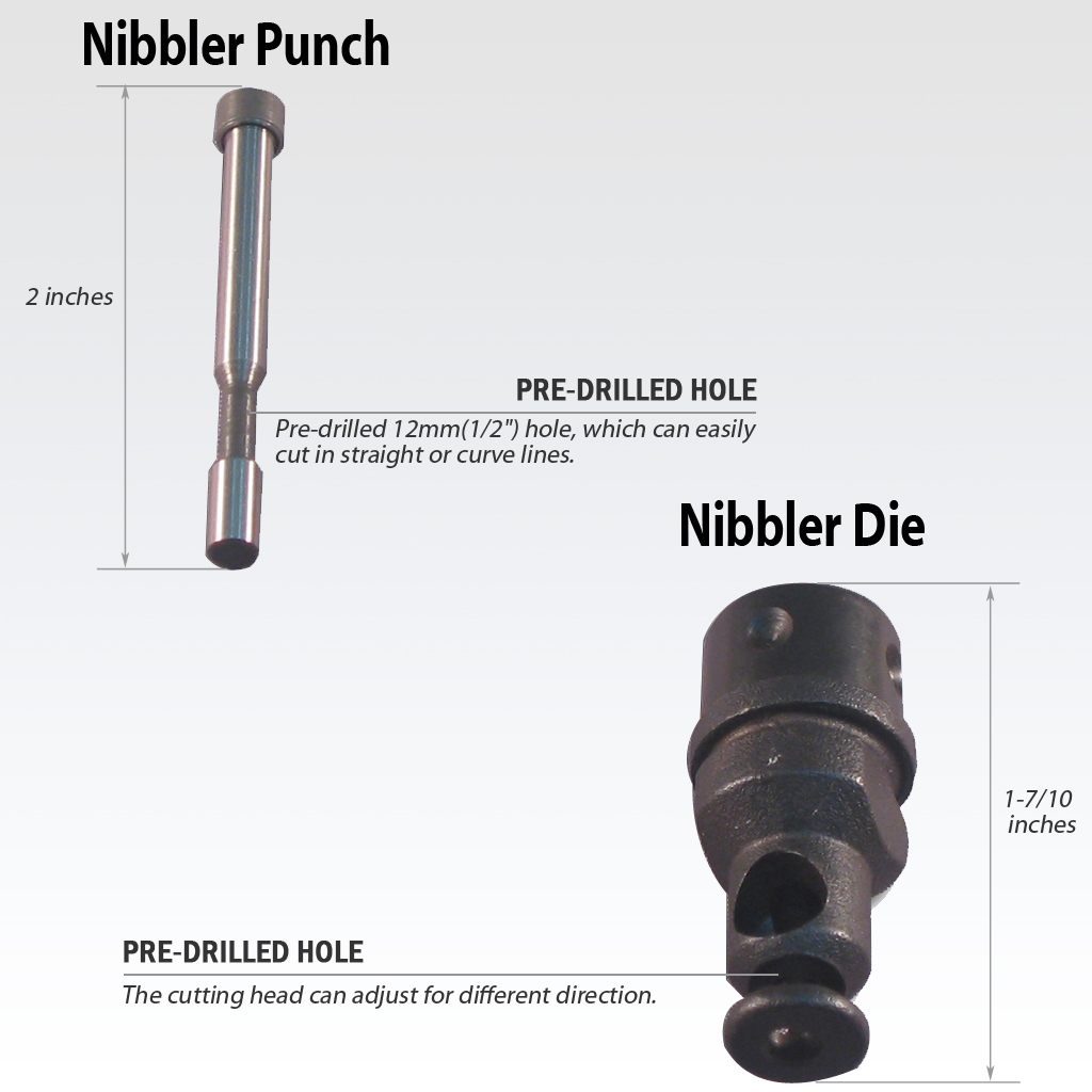 Power Drill Nibbler Punch Metal Sheet Cutter