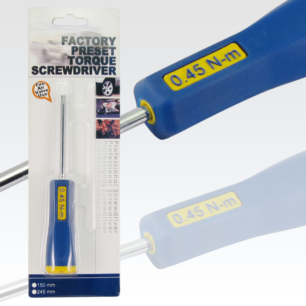 Fit Tools Tyre Valve Core Auto Click Torque Remover / Installer Screwdriver 0.45nm (4 In-lbs)