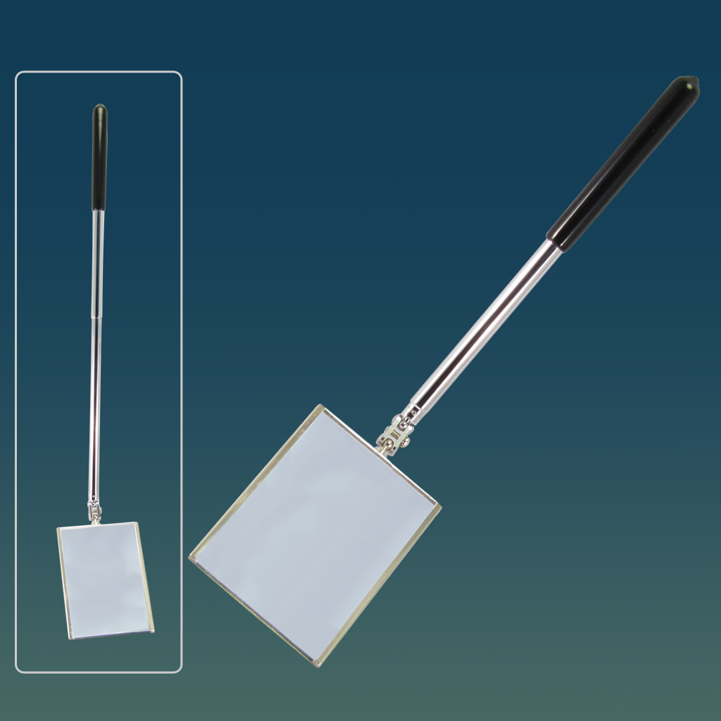 Fit Tools Made In Taiwan 270~400mm Extendable Square Telescopic Inspection Mirror