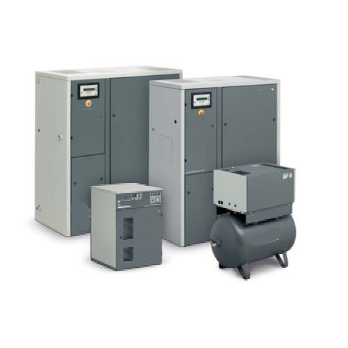 Oil Free Screw Compressor - 15-22 kW Power, 6-85 CFM Air Flow | O" Certified, Silent Operation, Tank Mounted Full Feature Version