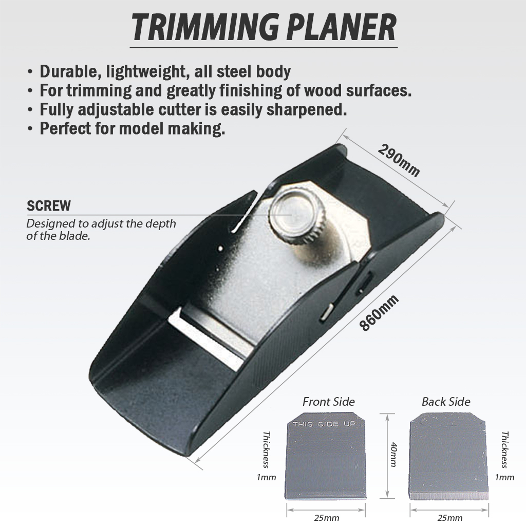 Fit Tools Hand Saw And Plastic Miter / Mitre Box With Trimming Planer Kit