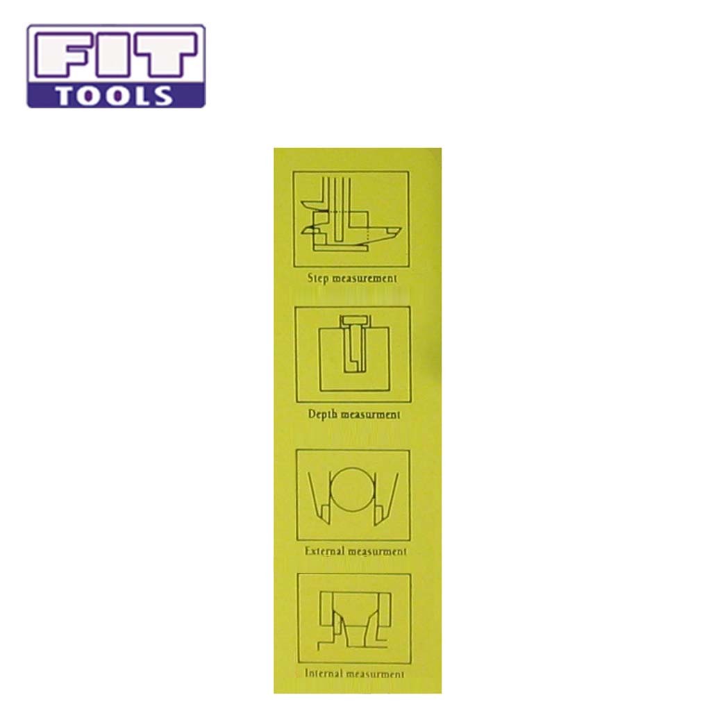 Fit Tools Small And Large Plastic Caliper Rulers