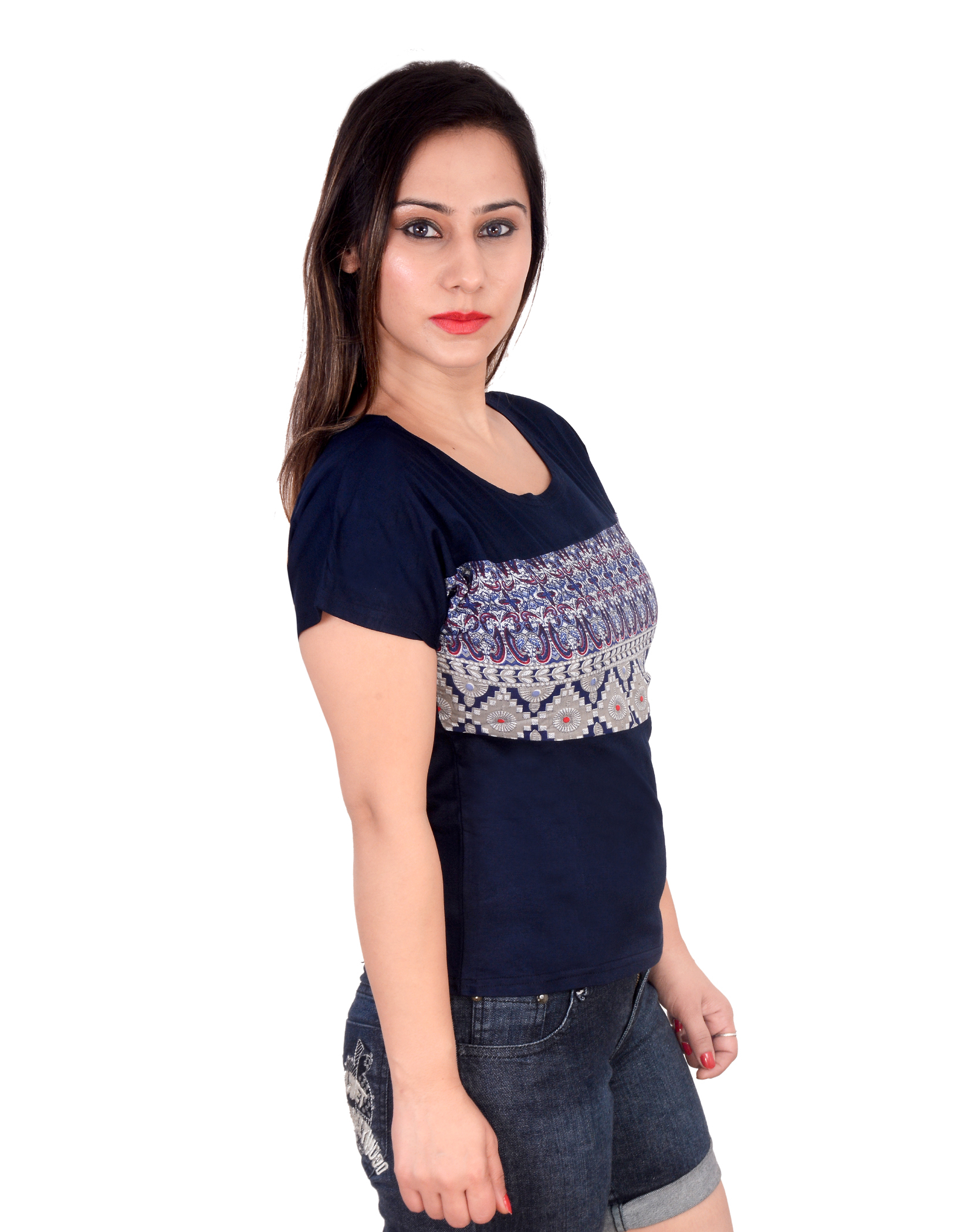 Ladies Tshirt Ag-0007-bk-hs-pnt-ts