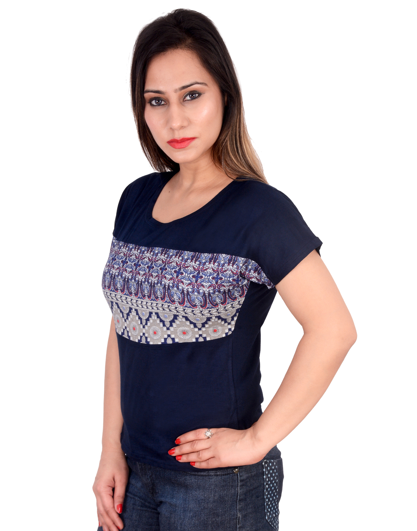 Ladies Tshirt Ag-0007-bk-hs-pnt-ts