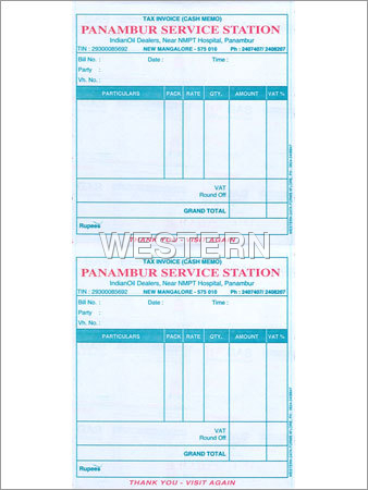 Service Station Gas Bill