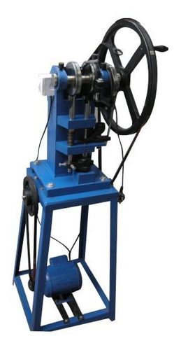 Tablet Making Machine - Stainless Steel, 3-3.5 Feet , Blue Finish, 210 Volt Supply, Weighing 20-50 Kilograms
