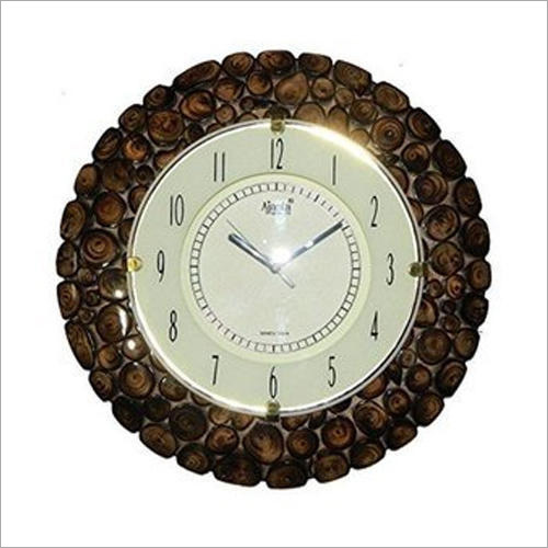 Round Wooden Wall Clock