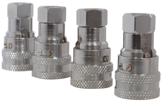 Self Sealing Valve - Stainless Steel | Oxygen & Vacuum Compatible, Lightweight Design, Corrosion Resistant, Easy Attachment