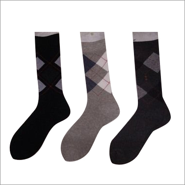 Ankle Terry Socks - Cotton Blend, Knee Length, Grey and Black Prints | Breathable, Washable, Odor Resistant, Elegant Design
