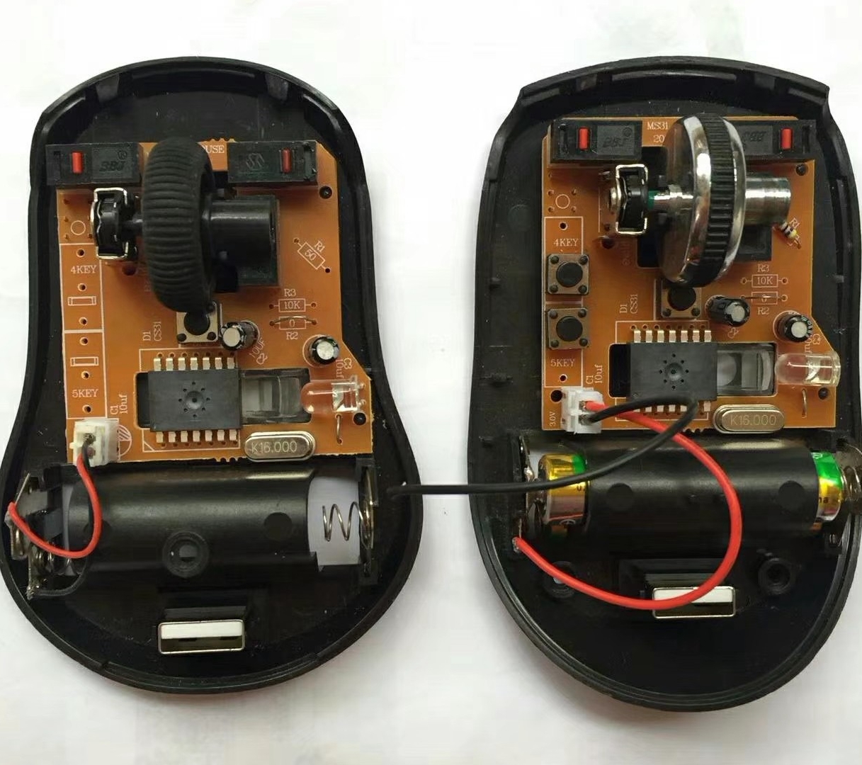 Wireless Mouse Ic Optical Sensor Ms8310 With Receiver Dip14l 3-6 Buttons Cpi 1200(default)/1600/800 No Need Rf Transmitter - Base Material: Fr3
