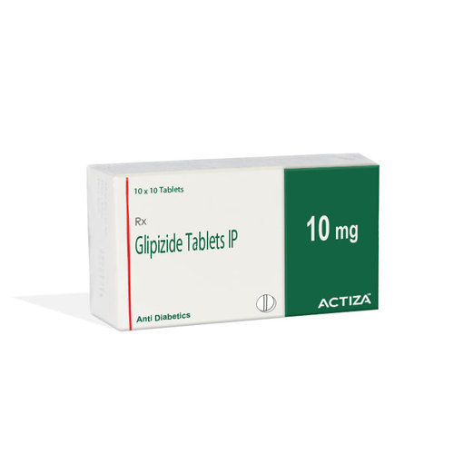 Glipizide Tablets - 10 mg, General Medicines | Treats Type 2 Diabetes, Enhances Insulin Release, Keep in Cool Dry Place