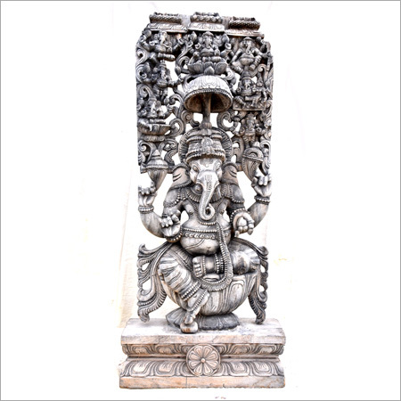 Metal Sitting Ganesha Statue