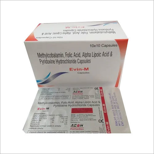 Methylcobalamin 1500mg - Essential Nutrient Capsules for Neuropathy | Includes Folic Acid, Alpha Lipoic Acid, Pyridoxine Hydrochloride, Cool and Dry Storage