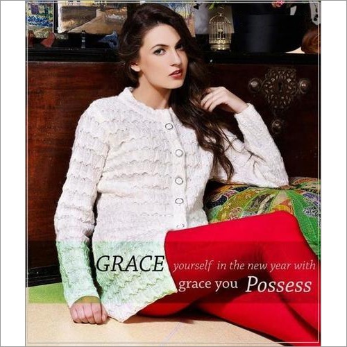 White Woolen Ladies Sweaters