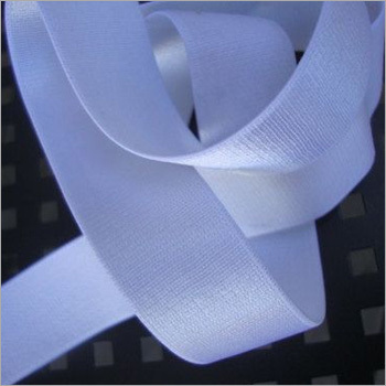 White Satin Woven Elastic